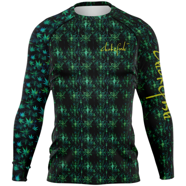 Chokefish™ Long Sleeve Rashguard Cannabis Men's Shirt-013